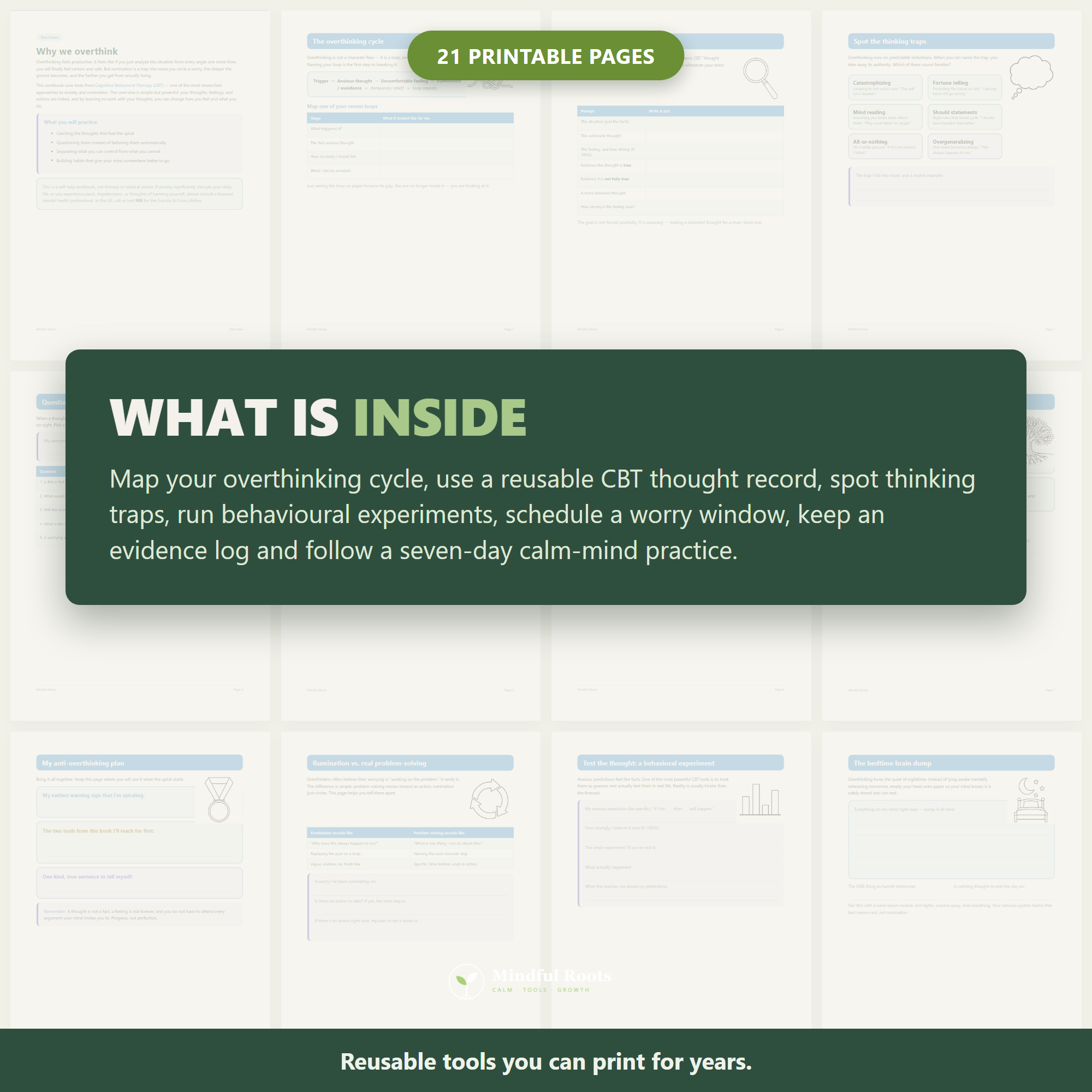 Preview of the printable pages