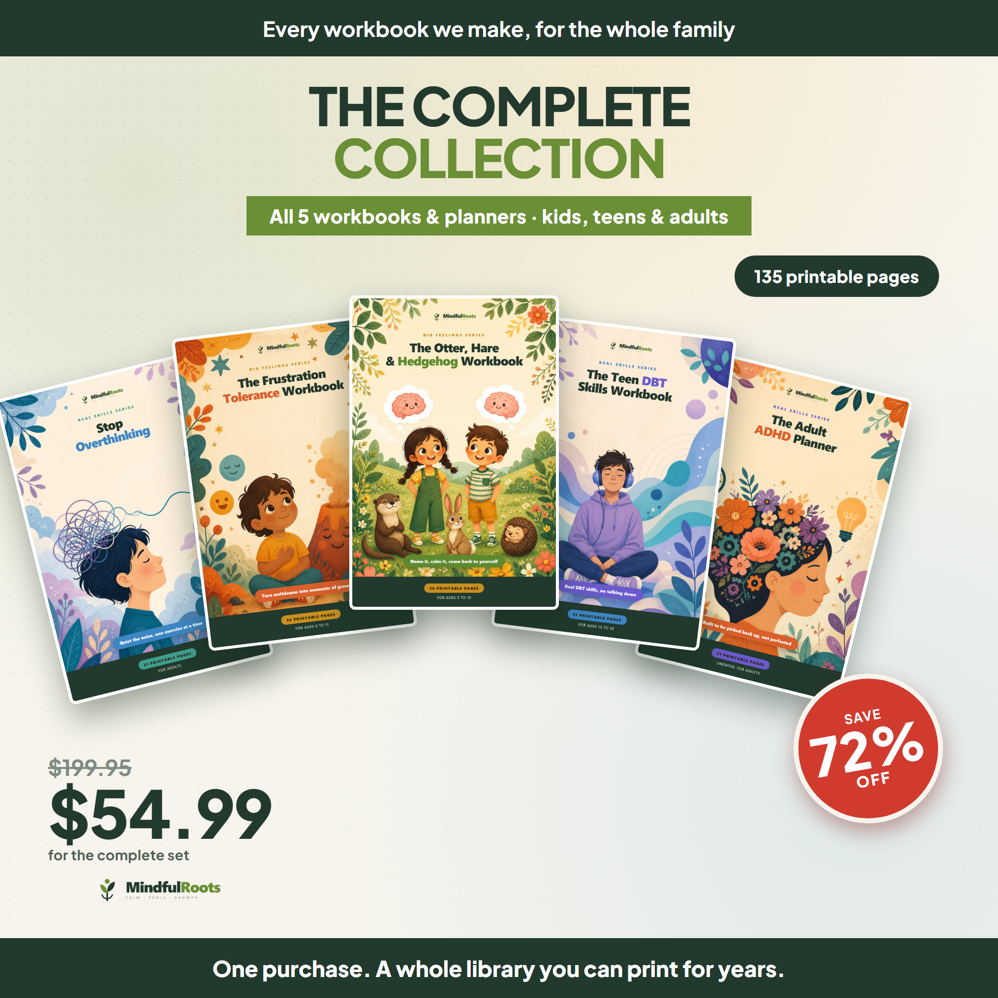 The Complete Collection - all 5 workbooks, 135 printable pages