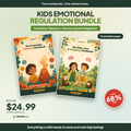 Kids Emotional Regulation Bundle - 2 workbooks, 72 printable pages