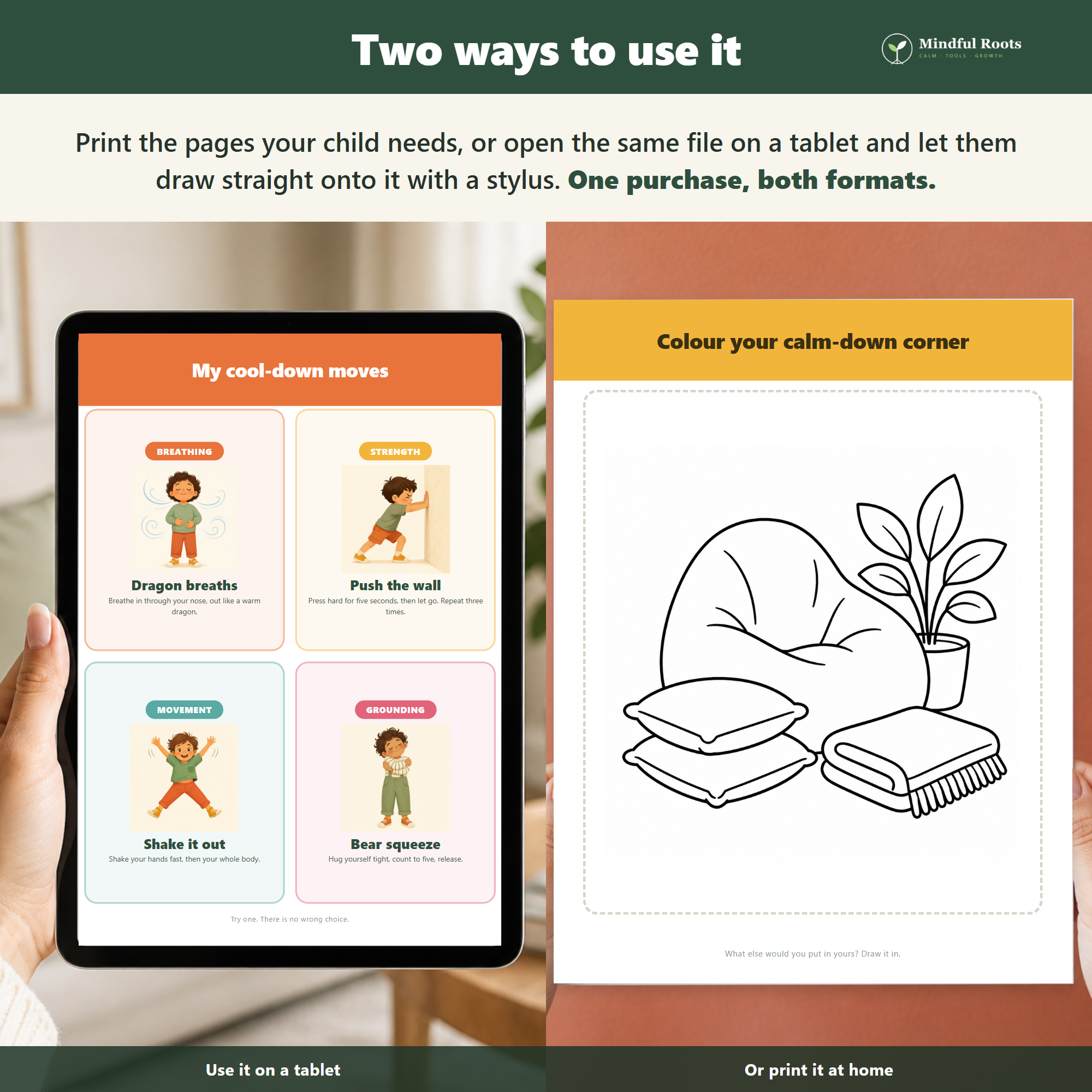 Use it on a tablet or print it at home