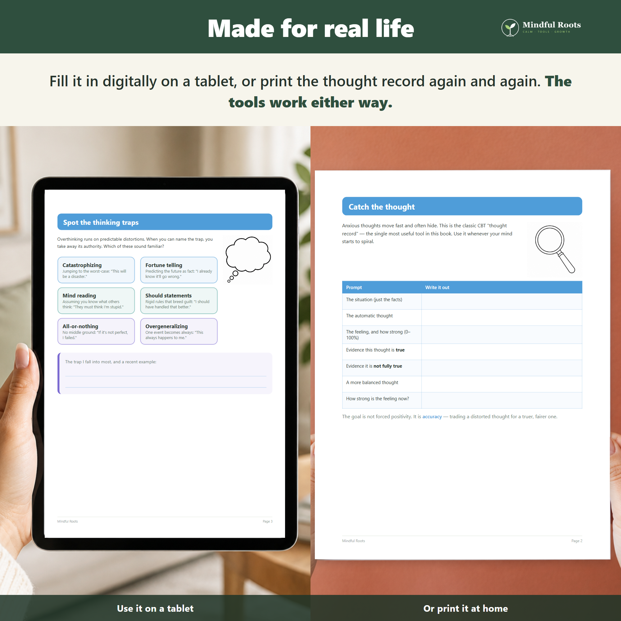 Use it on a tablet or print it at home