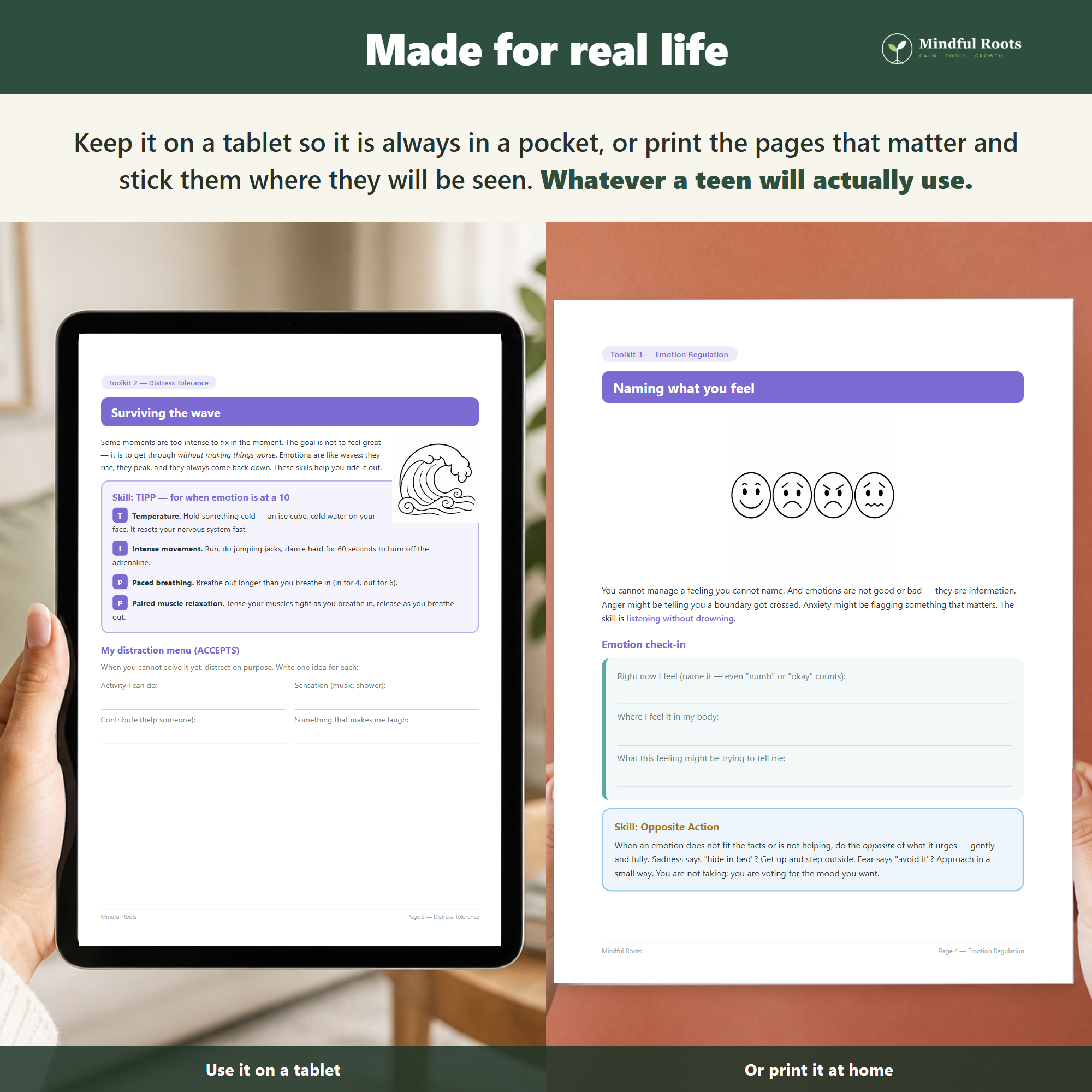 Use it on a tablet or print it at home