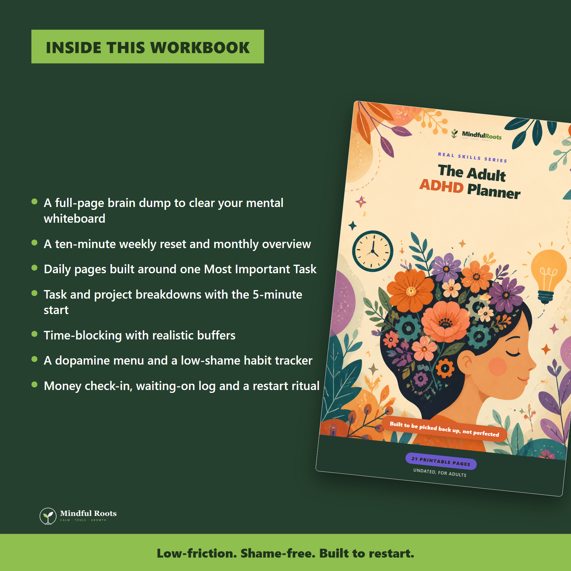 What is inside the Adult ADHD Planner