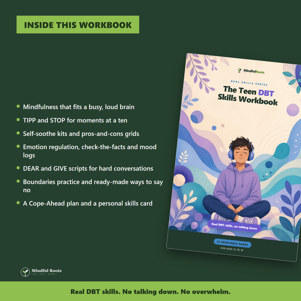 What is inside the Teen DBT Skills Workbook